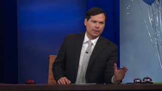 Michael Ian Black presides over warring comics in Seeso’s silly <i>Debate Wars</i>
